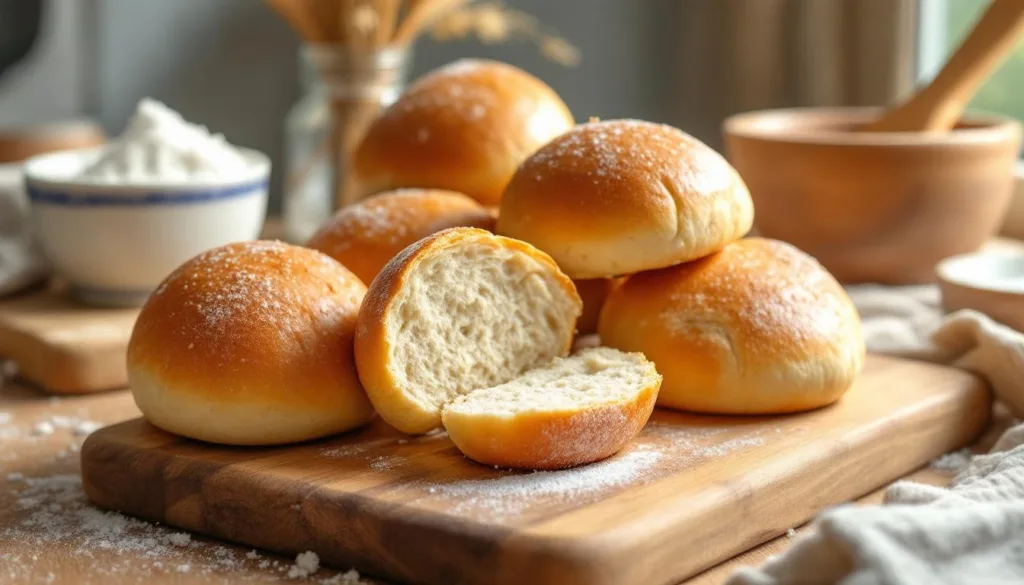 kucharz ujawnia sekret, jak zrobić miękkie bułki pszenne jak z piekarni, ale bez użycia drożdży. sprawdź prosty przepis i ciesz się świeżym pieczywem w domu!