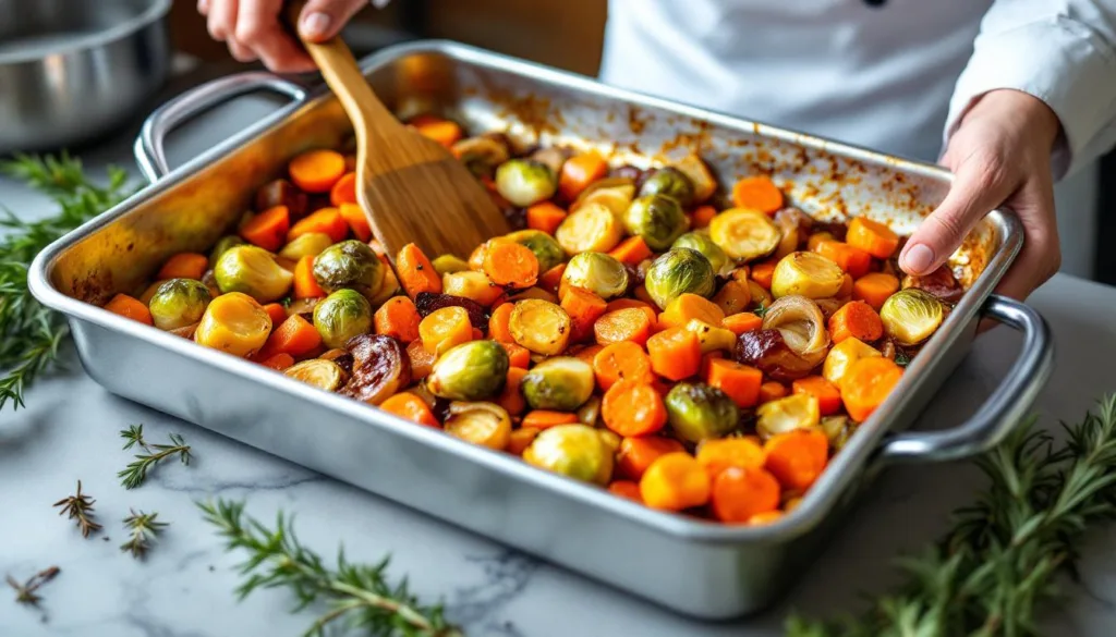 dowiedz się, jak piec warzywa, aby były perfekcyjnie karmelizowane, a nie gotowane – poradnik od doświadczonego kucharza.