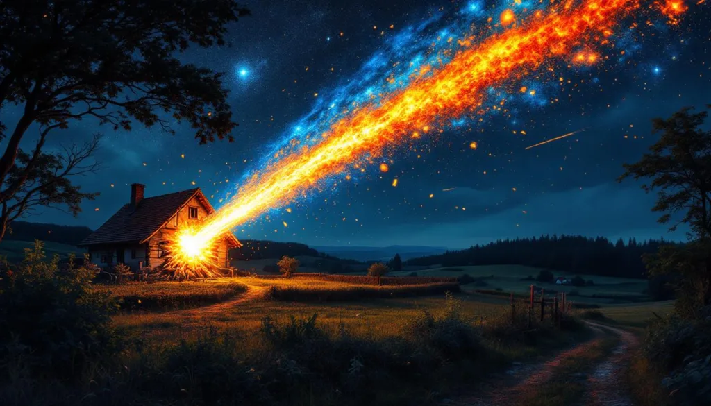 obserwuj niesamowite zjawisko kosmicznego bolidu nad francją, który przebił dach domu i pozostawił deszcz odłamków. poznaj szczegóły tego niezwykłego wydarzenia.