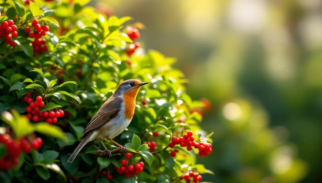 dowiedz się, jak łatwo przyciągnąć rude ptaki do swojego ogrodu, wykorzystując odpowiednie krzewy, które będą dla nich naturalnym schronieniem i źródłem pożywienia.