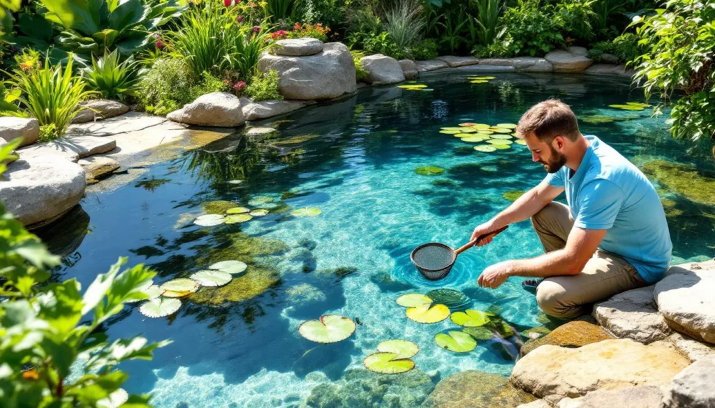 dowiedz się, jak utrzymać oczko wodne wolne od glonów latem bez użycia chemii, stosując naturalne i skuteczne metody pielęgnacji.