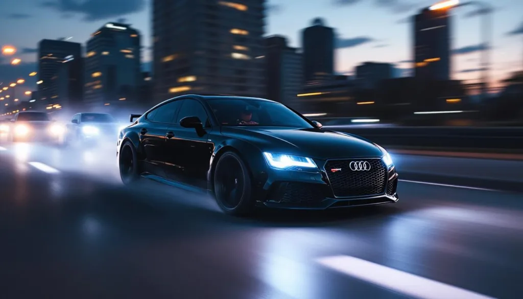 latek za kierownicą audi odmawia zatrzymania się, co prowadzi do szokującego pościgu ulicami harnes. poznaj szczegóły tej niebezpiecznej sytuacji na drodze.