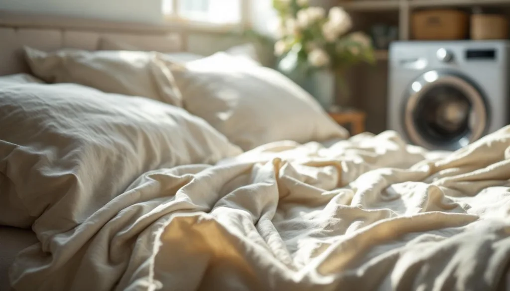 dowiedz się, jak pozornie dobry tryb prania może niszczyć twoje lniane prześcieradła i jak temu zapobiec, aby zachować ich jakość na dłużej.