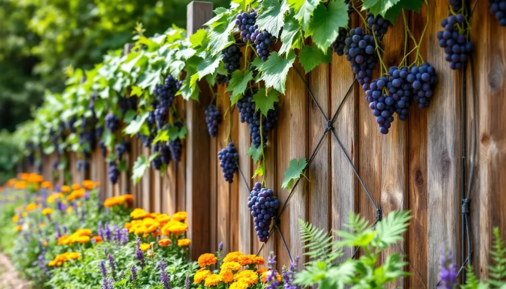odkryj innowacyjny sposób wspierania winorośli przy ogrodzeniu, który wykracza poza tradycyjną pergolę. sprawdź, jak łatwo i efektownie zadbać o swoje rośliny.
