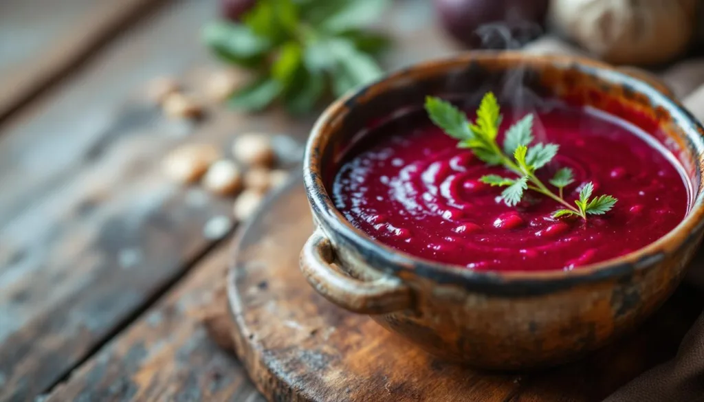 przez 30 dni doskonaliłem recepturę barszczu czerwonego, aż stał się idealny jak rubin – odkryj wyjątkowy smak i głębię aromatu tego tradycyjnego dania!