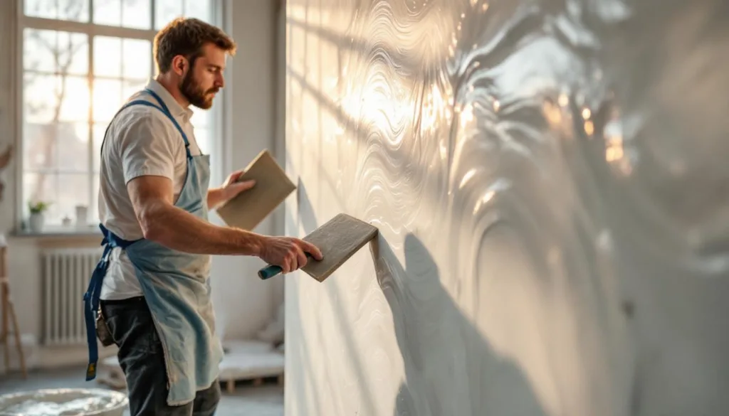 sztukator ujawnia sekrety wykonania tynku marmorino, który wygląda jak w luksusowym hotelu. poznaj profesjonalne techniki i stwórz eleganckie wykończenie ścian w swoim domu.